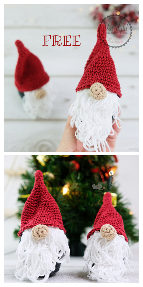 Crochet Nordic Christmas Gnomes Amigurumi Free Patterns