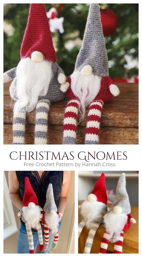 Crochet Christmas Gnomes Amigurumi Free Patterns