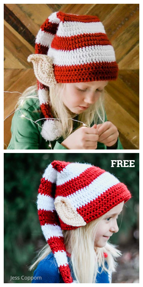 Santa's Helper Elf Hat Free Crochet Patterns
