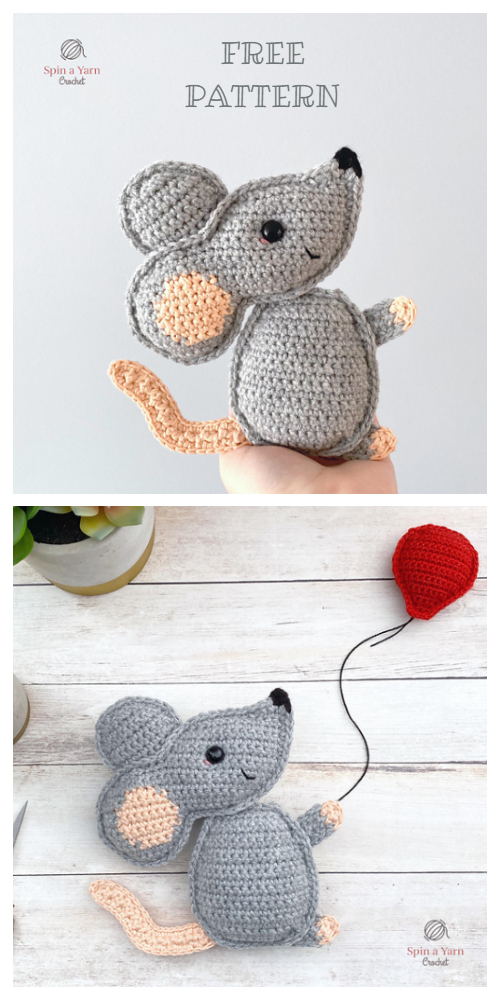 Amigurumi New Year Mouse Free Crochet Patterns