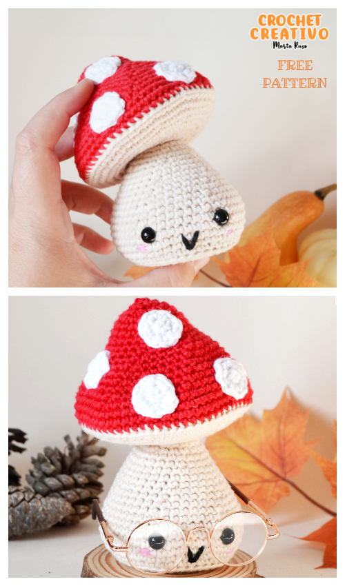 Crochet Mushroom Doll Amigurumi Free Pattern 