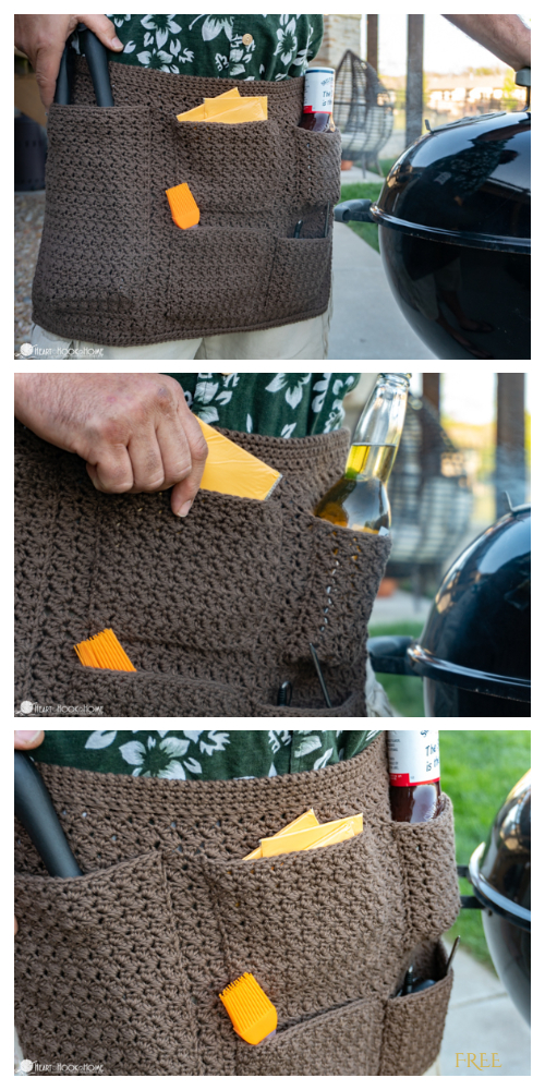 Grilling Apron Free Crochet Patterns