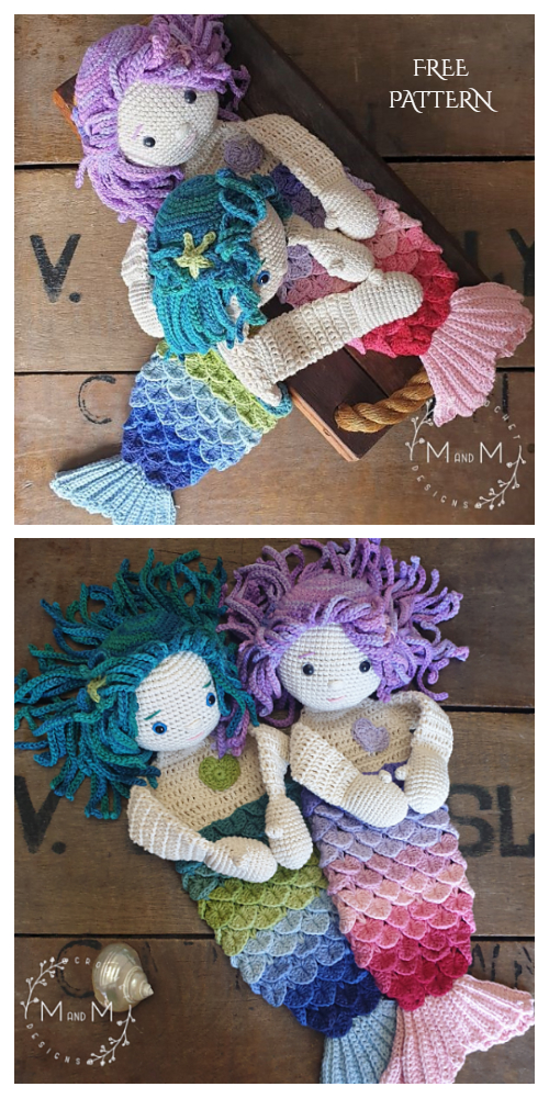 Mermaid Ragdoll Free Crochet Pattern