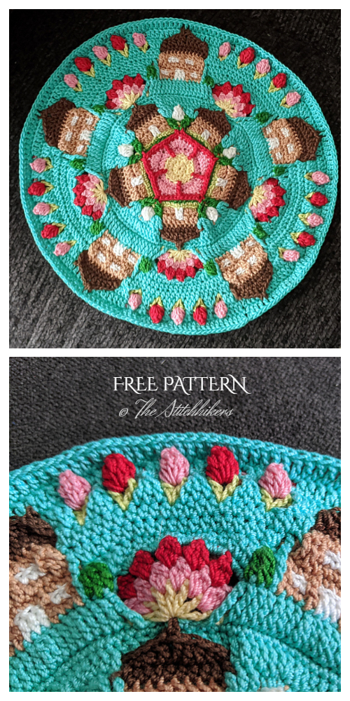 Scrap Yarn Safer At Home Mandala Free Crochet Patterns