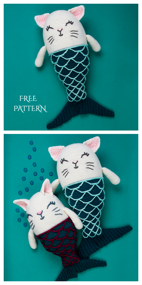 Amigurumi Purmaid Catfish Mermaid Free Crochet Patterns