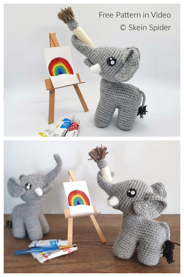 Crochet Artist Elephant Amigurumi Free Patterns