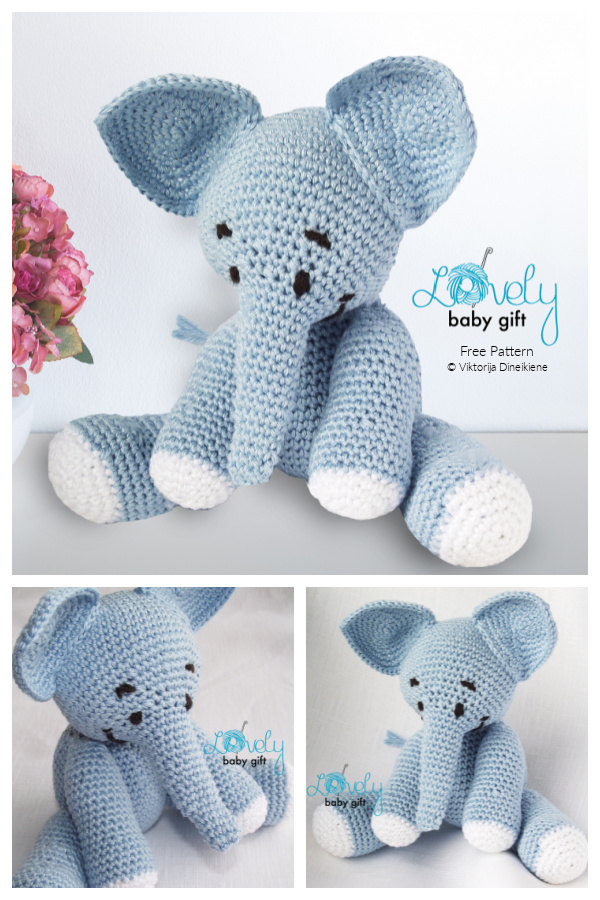 Crochet Elephant Amigurumi Free Patterns