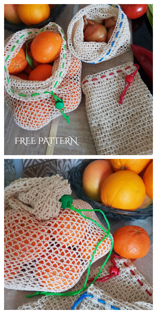 Reusable Produce Bag Free Crochet Patterns