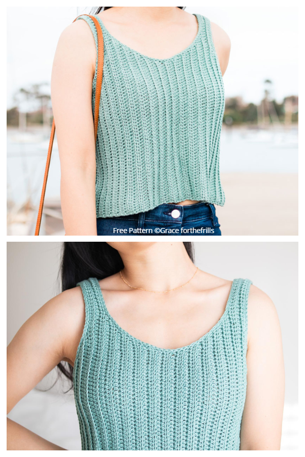 Easy Summer Tank Top Free Crochet Pattern + Video