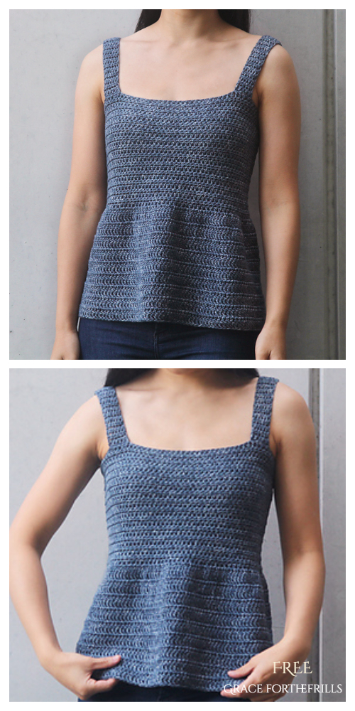 Easy Summer Tank Top Free Crochet Patterns