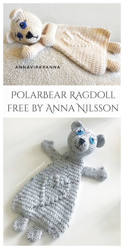 Ragdoll Polar Bear Free Crochet Patterns
