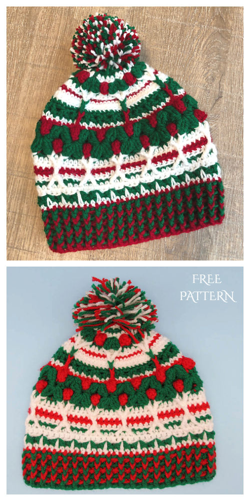 Ugly Christmas Sweater Beanie Free Crochet Patterns