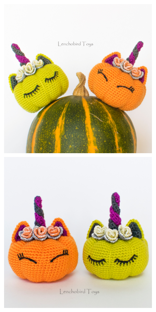 Crochet Unicorn Pumpkin Critters Amigurumi Patterns