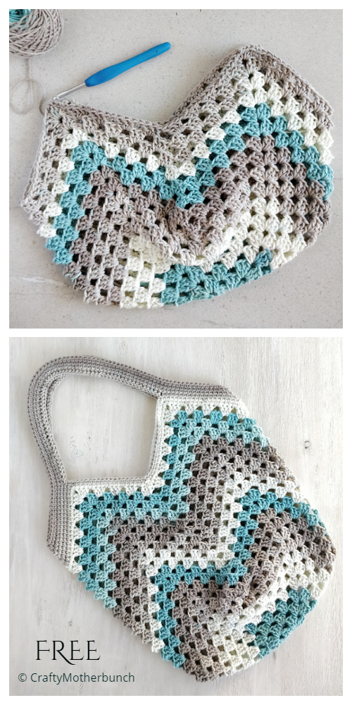 Granny Stitch Bag Free Crochet Pattern Video