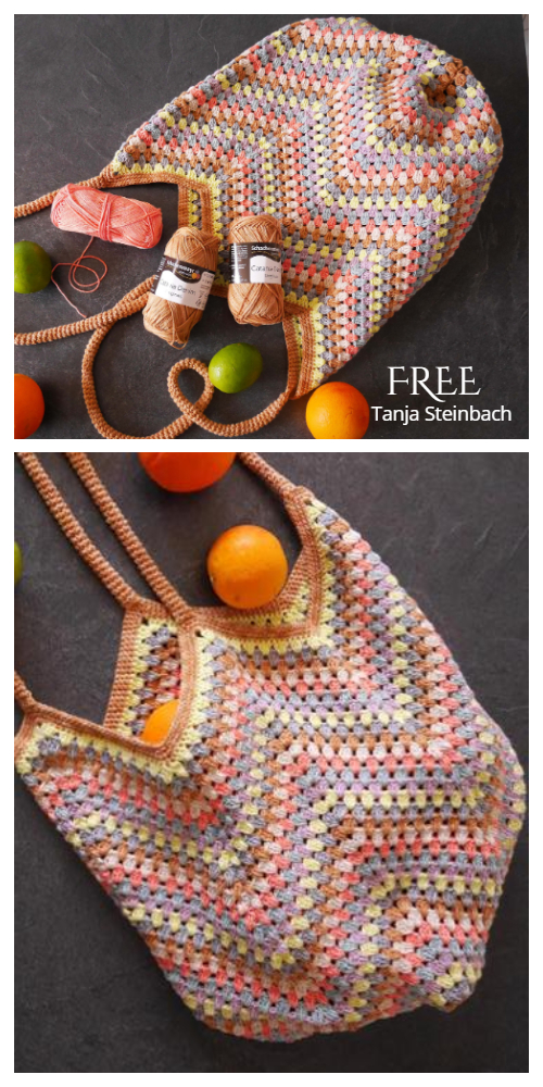 Bag in Grannystyle Free Crochet Pattern