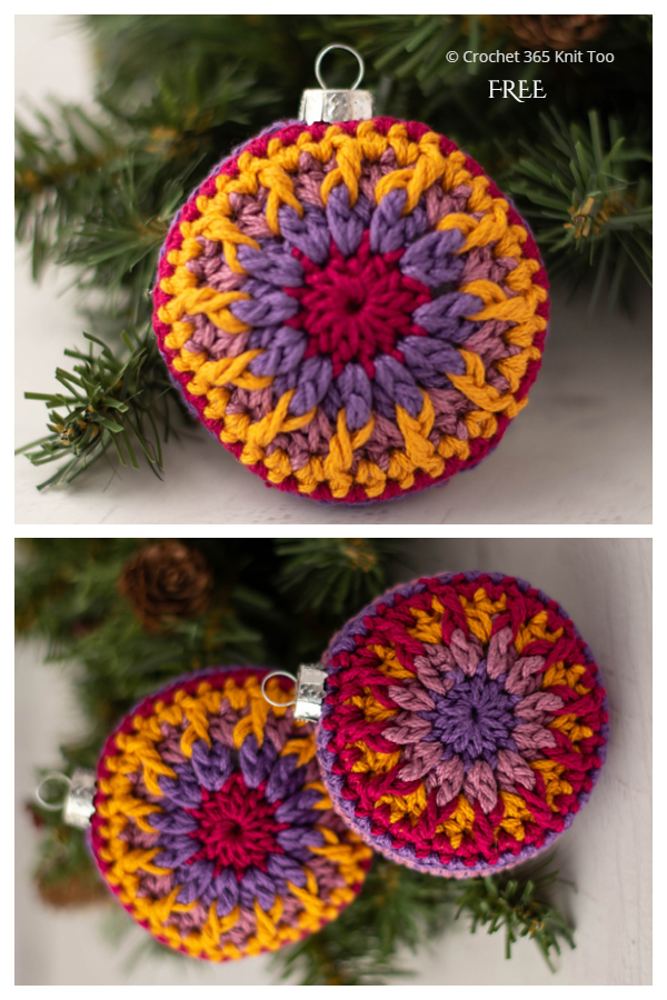 Vintage Vibe Christmas Ornament Free Crochet Pattern