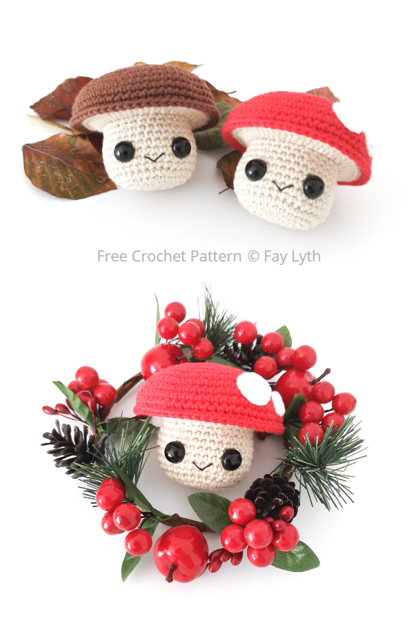 Crochet Mushroom Buddy Amigurumi Free Patterns 
