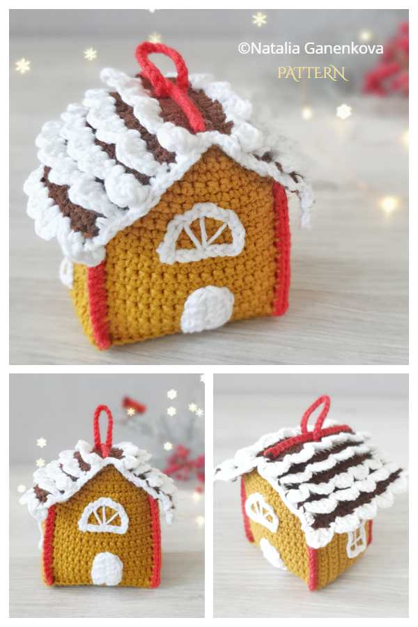 Christmas Gingerbread House Crochet Patterns 