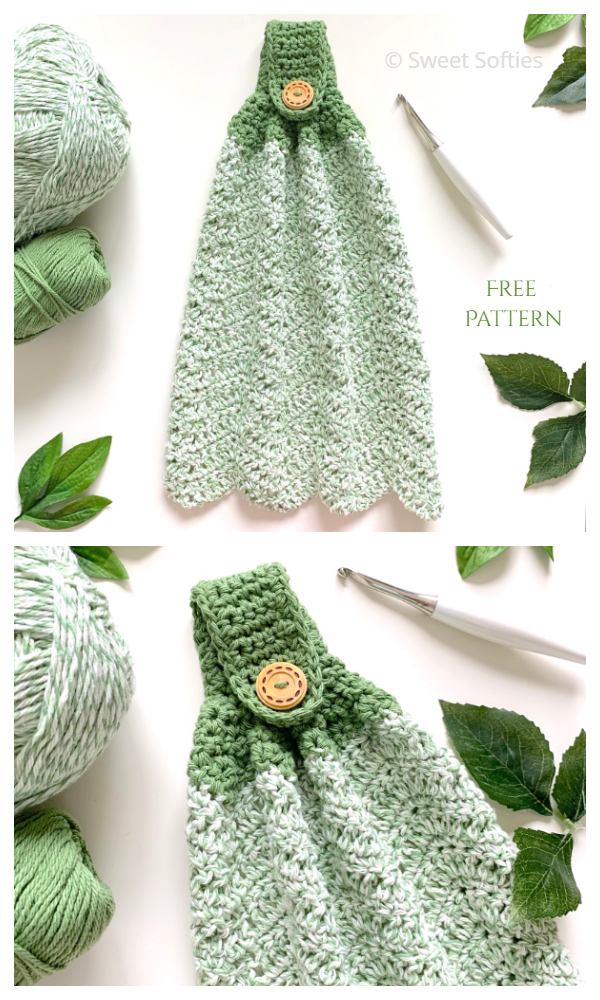 Kitchen Hand Towel Free Crochet Patterns 