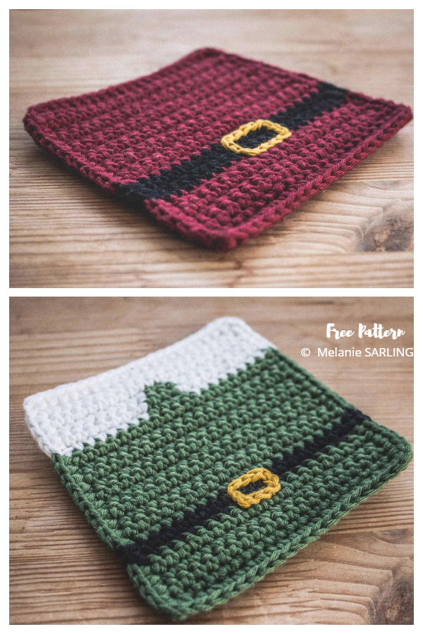Christmas Coaster Free Crochet Patterns