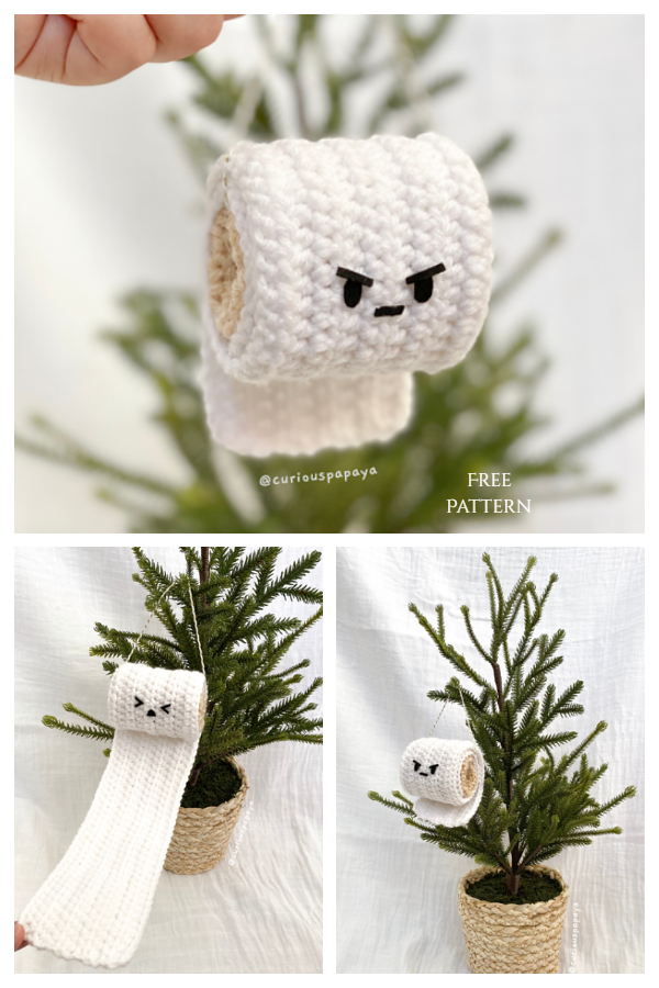 2020 Toilet Paper Christmas Ornaments Crochet Patterns