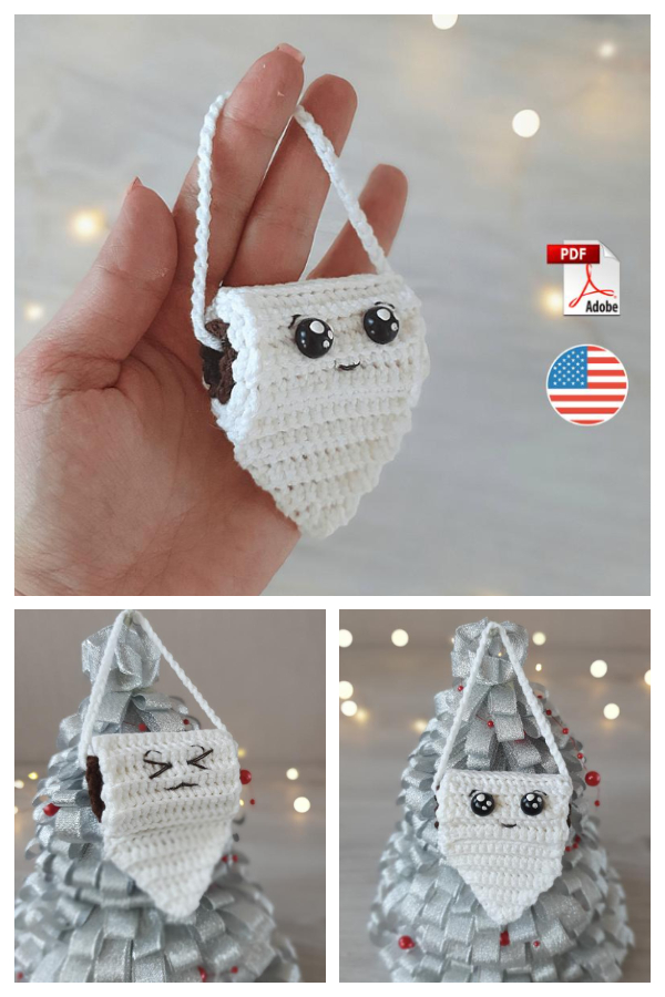 Loo Roll Quarantine Christmas Ornaments Crochet Patterns