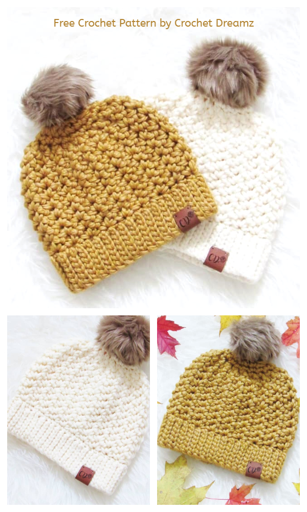 Simple Beanie Hat Free Crochet Pattern