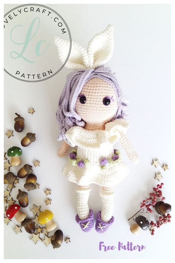 Crochet Rubby Bunny Girl Amigurumi Free Patterns