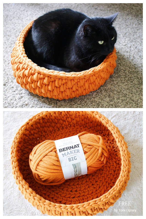 Big Little Pet Bed Free Crochet Patterns