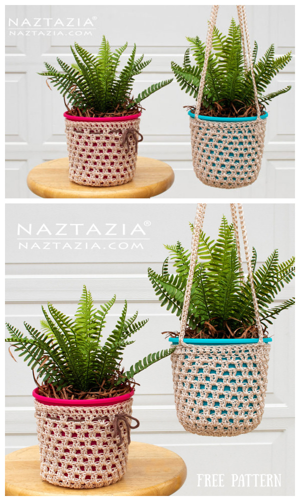 Plant Holder and Hanger Free Crochet Patterns
