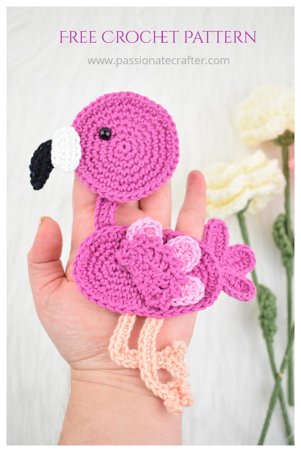 Sweet Flamingo Applique Crochet Patterns