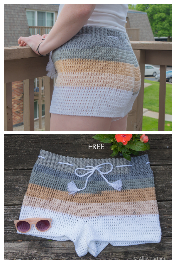 Quick Women The Beachside Shorts Free Crochet Patterns