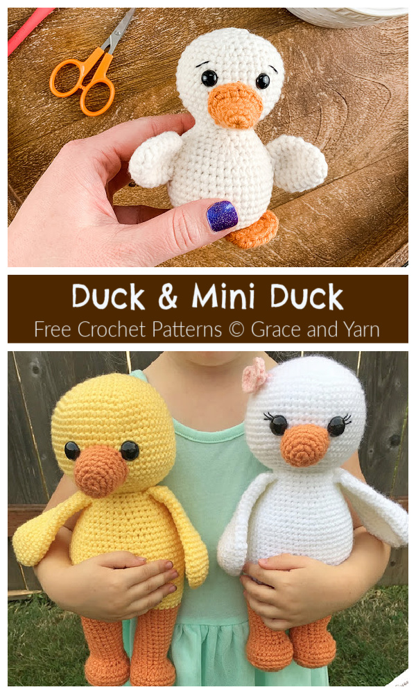 Crochet Duck Family Amigurumi Free Patterns