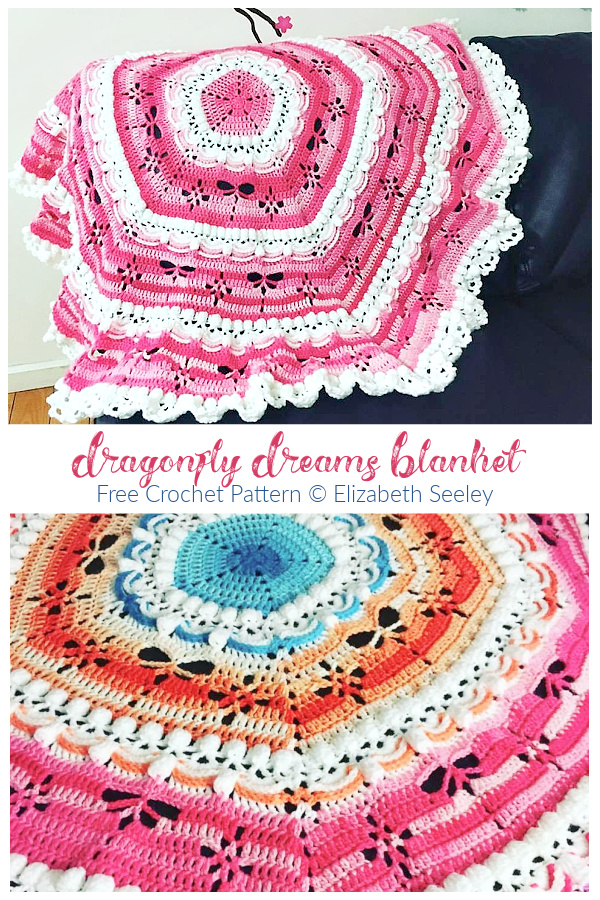 Dragonfly Dreams Blanket Free Crochet Patterns