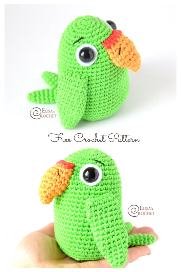 Crochet Kyle the Parrot Amigurumi Free Patterns
