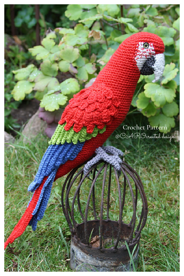 Crochet Red Parrot Amigurumi Patterns