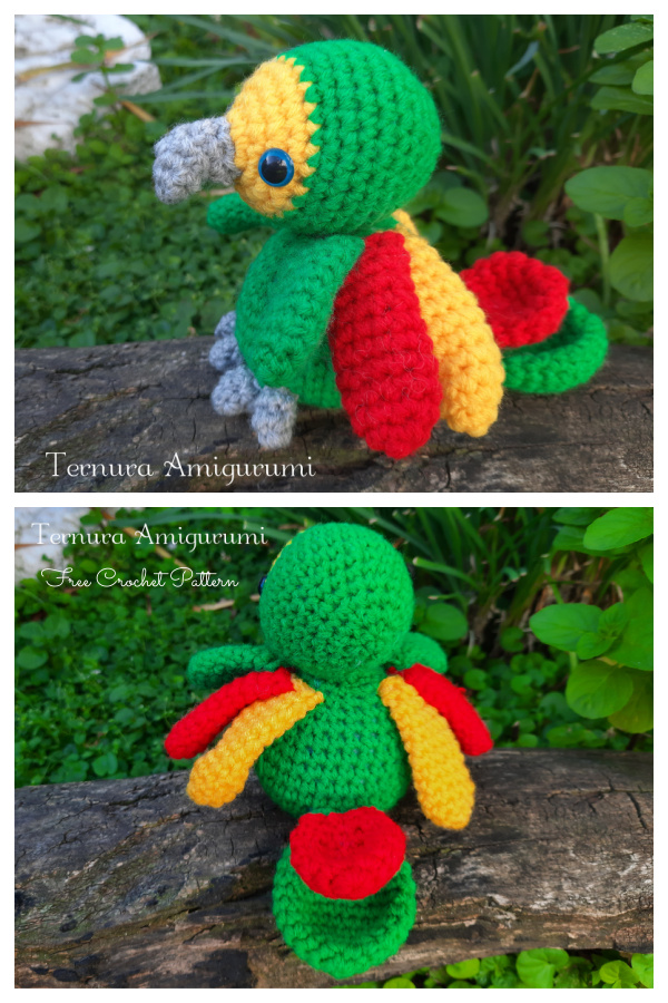 Crochet Kyle the Parrot Amigurumi Free Patterns