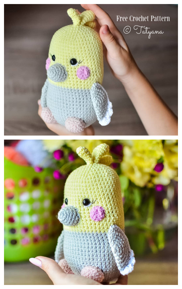 Crochet Chubby Parrot Amigurumi Free Patterns