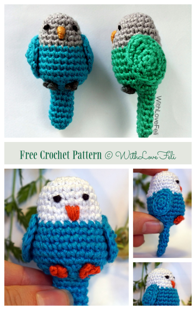 Crochet Small Parrot Amigurumi Free Patterns