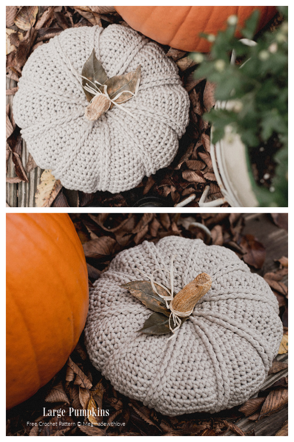 Amigurumi Large Pumpkins Free Crochet Patterns
