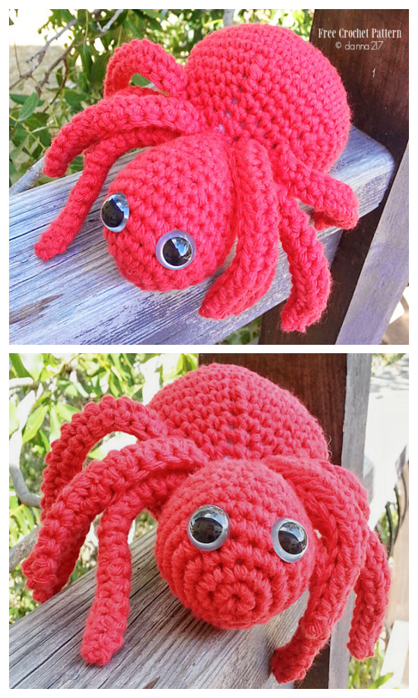 Crochet Spider Amigurumi Free Patterns