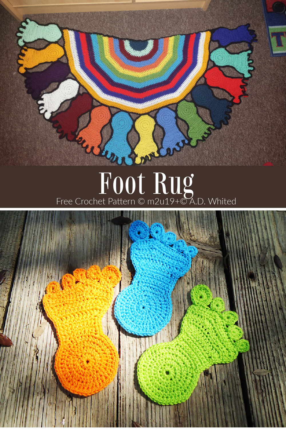 Half Circle Foot Rug Free Crochet Patterns