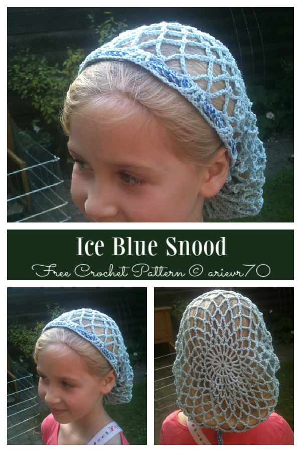 Snood Hair Net Free Crochet Patterns