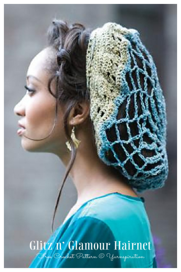 Glitz n’ Glamour Hair Net Free Crochet Patterns