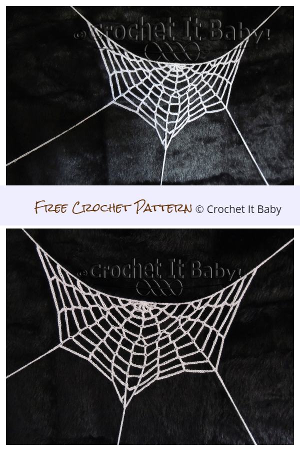 Halloween Half Spiderweb Free Crochet Patterns