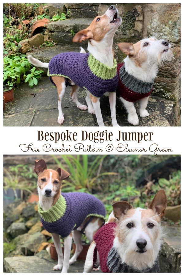Bespoke Dog Jumper Free Crochet Patterns