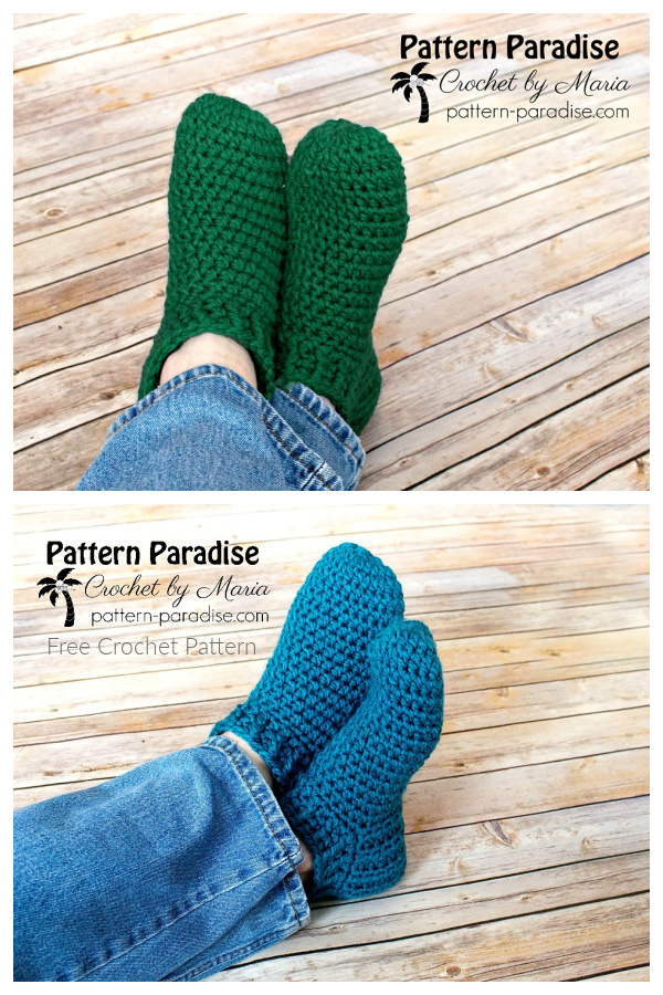 Snappy Slippers Free Crochet Patterns 