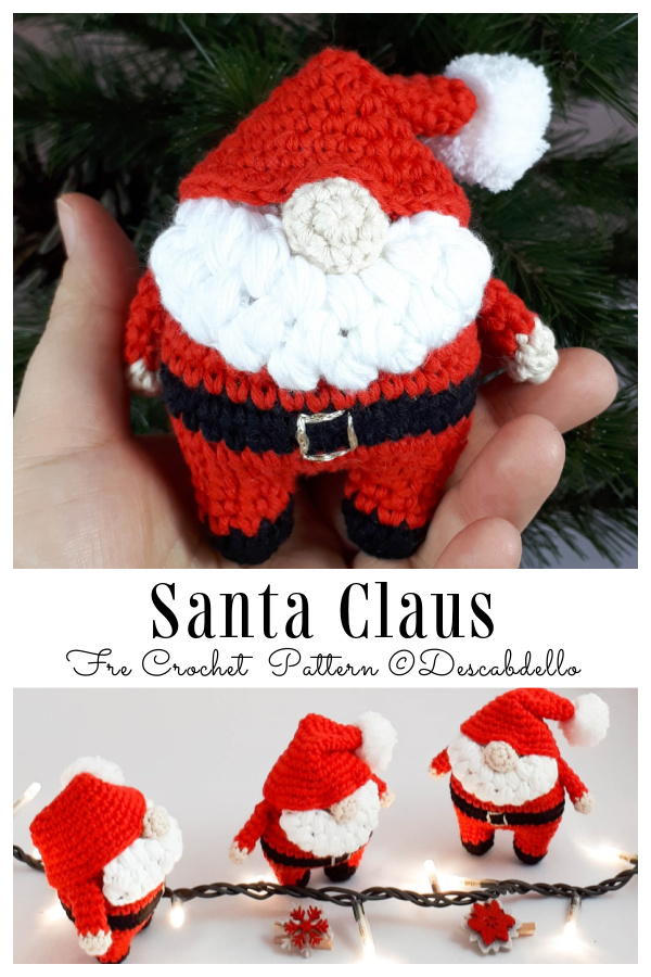 Crochet Santa Claus Amigurumi Free Patterns
