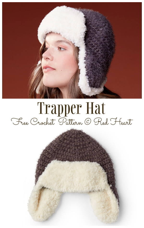 Trapper Hat Free Crochet Patterns