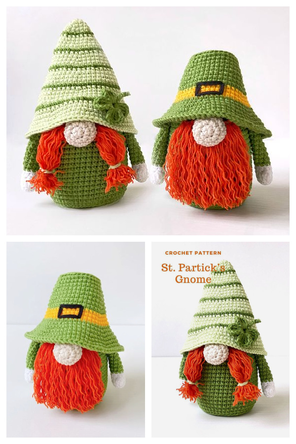 Crochet St Patricks Day Gnome&nbsp;Amigurumi Patterns